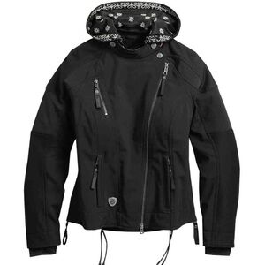 Harley-Davidson® Women's Westerlie Windproof Riding Jacket, Black, Small